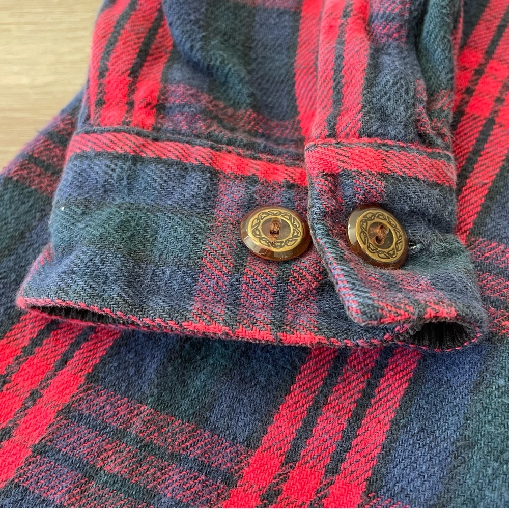 St. John’s Bay Wilderness Lodge Vintage Plaid Zip Up Shirt Jacket - Picture 4 of 6